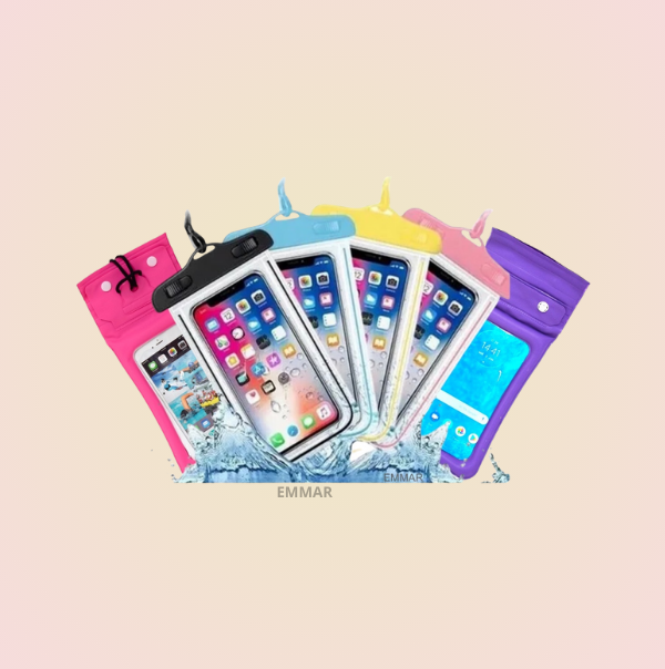 3 Piezas Funda Bolsa Contra Agua Transparente Universal Para Celular