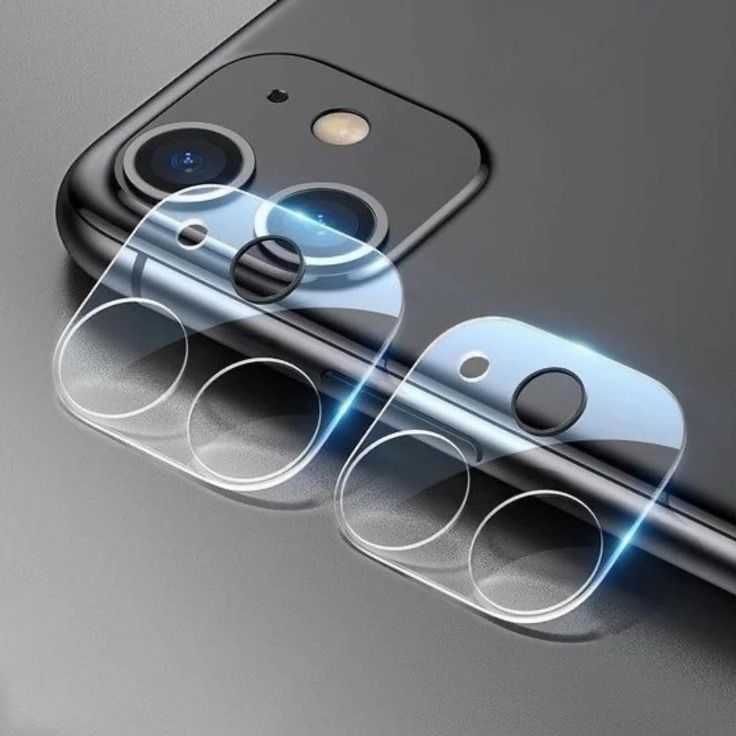 2 X 1 Mica Protectora de Camara para IPHONE Transparente