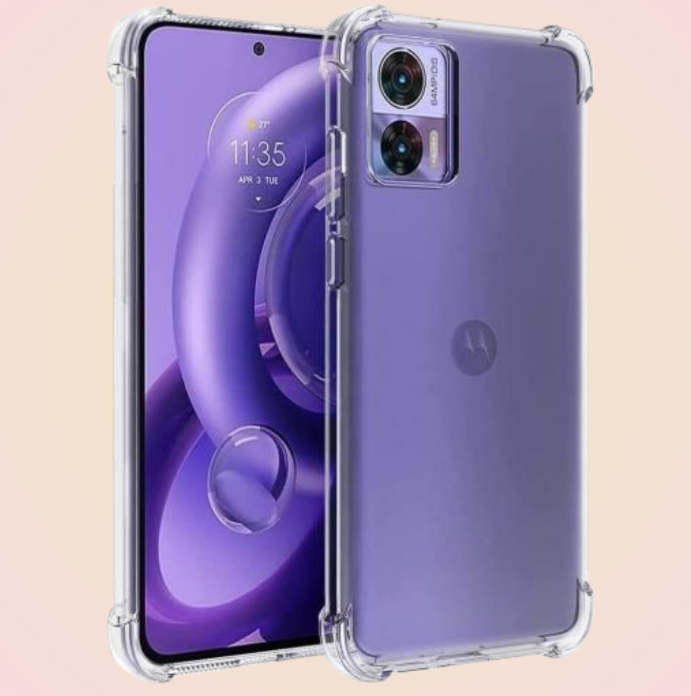 Funda Acrigel Transparente con Esquinas Reforzadas más Mica de Cristal Gratis para MOTOROLA