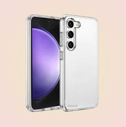 Funda Acrigel Transparente con Esquinas Reforzadas más Mica de Cristal Gratis para SAMSUNG