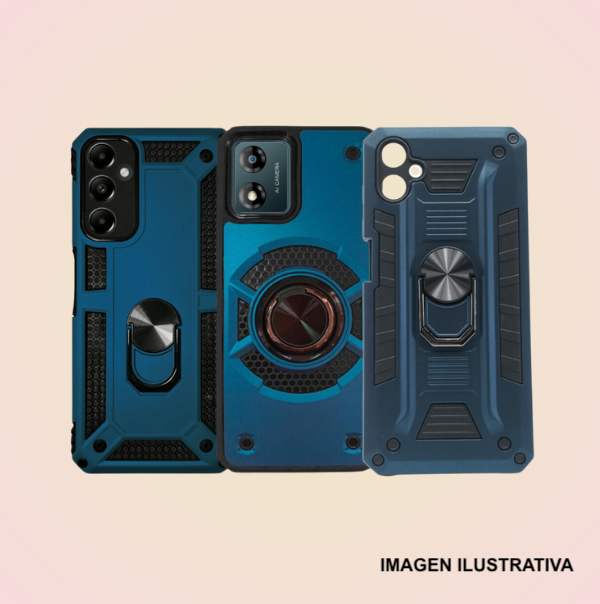 Funda Protector Uso Rudo Con Anillo + Mica GRATIS Para HUAWEI