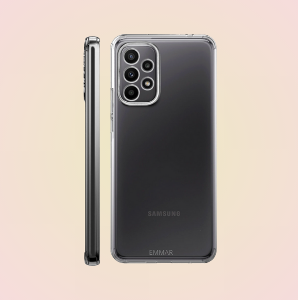 Funda Acrigel Transparente con Esquinas Reforzadas más Mica de Cristal Gratis para SAMSUNG