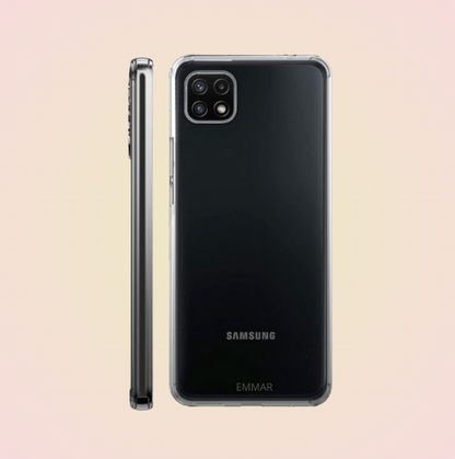 Funda Acrigel Transparente con Esquinas Reforzadas más Mica de Cristal Gratis para SAMSUNG