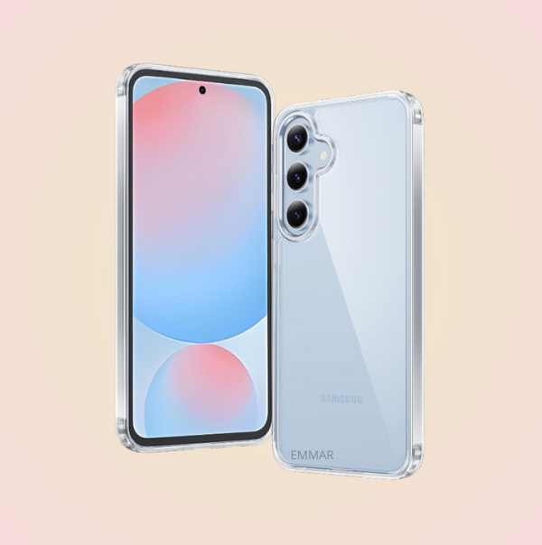 Funda Acrigel Transparente con Esquinas Reforzadas más Mica de Cristal Gratis para SAMSUNG