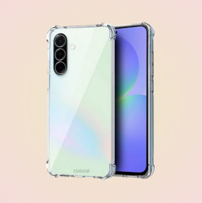 Funda Acrigel Transparente con Esquinas Reforzadas más Mica de Cristal Gratis para SAMSUNG