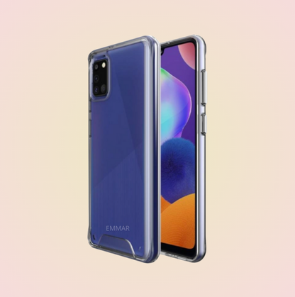 Funda Acrigel Transparente con Esquinas Reforzadas más Mica de Cristal Gratis para SAMSUNG