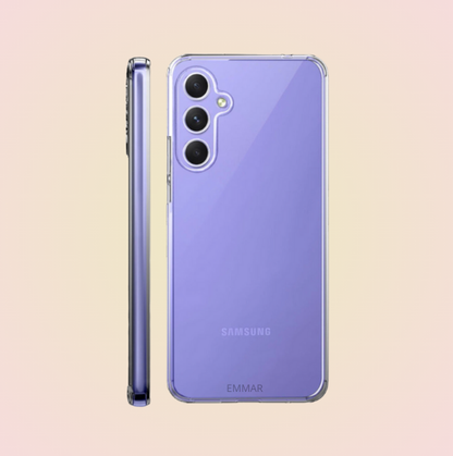 Funda Acrigel Transparente con Esquinas Reforzadas más Mica de Cristal Gratis para SAMSUNG