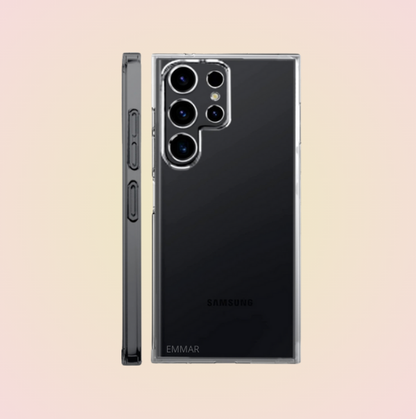 Funda Acrigel Transparente con Esquinas Reforzadas más Mica de Cristal Gratis para SAMSUNG