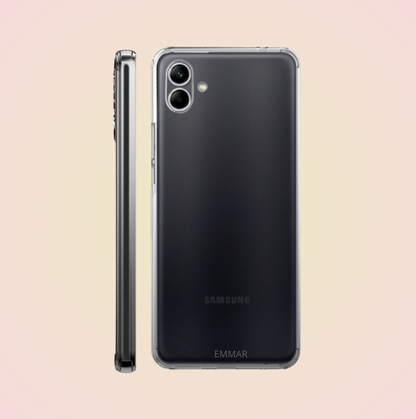 Funda Acrigel Transparente con Esquinas Reforzadas más Mica de Cristal Gratis para SAMSUNG