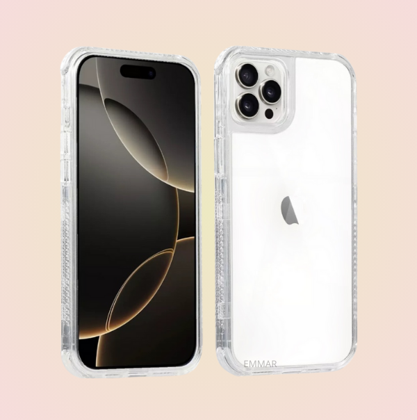 Funda Transparente 3 Piezas Más Mica De Cristal Gratis Compatible Con iPhone