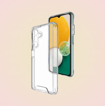 Funda Acrigel Transparente con Esquinas Reforzadas más Mica de Cristal Gratis para SAMSUNG