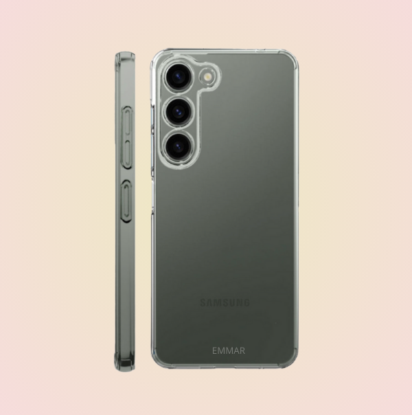 Funda Acrigel Transparente con Esquinas Reforzadas más Mica de Cristal Gratis para SAMSUNG