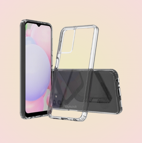 Funda Acrigel Transparente con Esquinas Reforzadas más Mica de Cristal Gratis para SAMSUNG