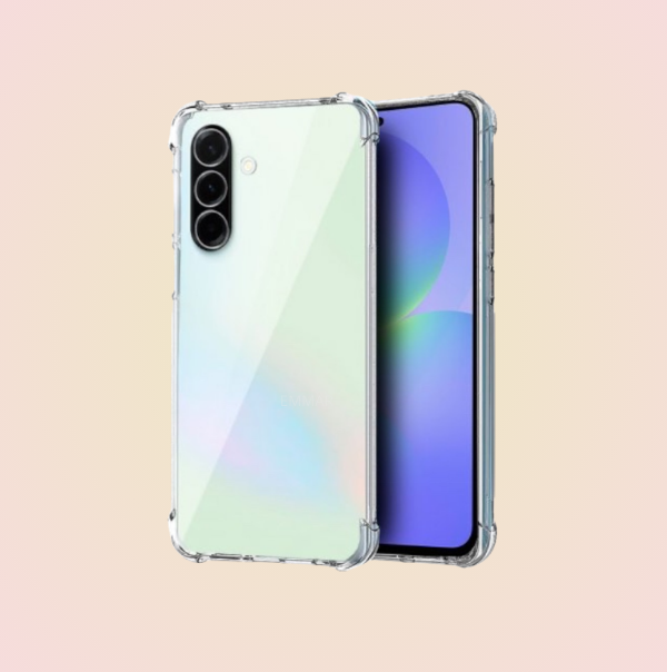 Funda Acrigel Transparente con Esquinas Reforzadas más Mica de Cristal Gratis para SAMSUNG