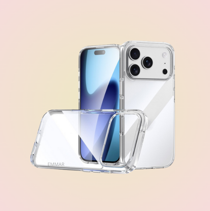 Funda Acrigel Transparente con Esquinas Reforzadas más Mica de Cristal Gratis para IPHONE