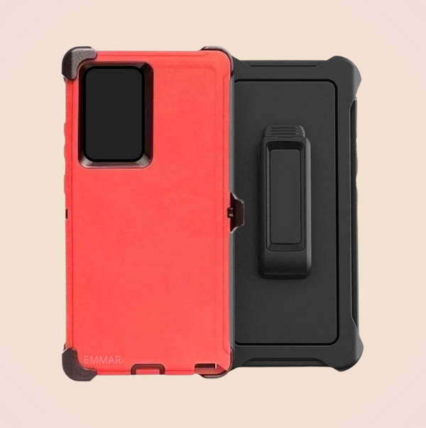 Funda Protector Defender Tipo OtterBox Uso Rudo Con Clip Más Mica Gratis Para Samsung
