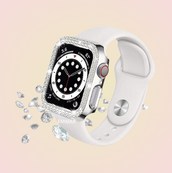 Funda Protector de Diamantes Compatible con Apple Watch