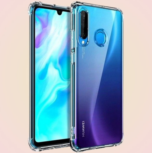 Funda Acrigel Transparente con Esquinas Reforzadas más Mica de Cristal Gratis para HUAWEI