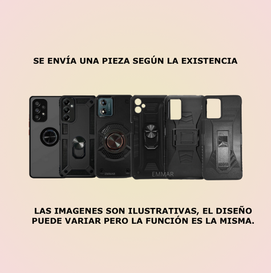 Funda Protector Robot Uso Rudo con Clip + Mica Gratis para MOTOROLA