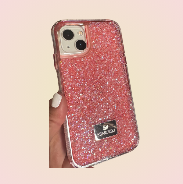 Case tipo SWAROVSKI piedras + Mica Gratis