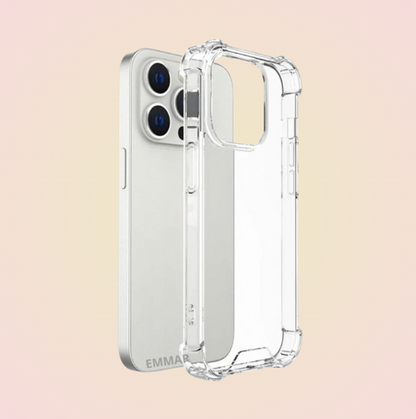 Funda Acrigel Transparente con Esquinas Reforzadas más Mica de Cristal Gratis para IPHONE