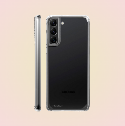 Funda Acrigel Transparente con Esquinas Reforzadas más Mica de Cristal Gratis para SAMSUNG