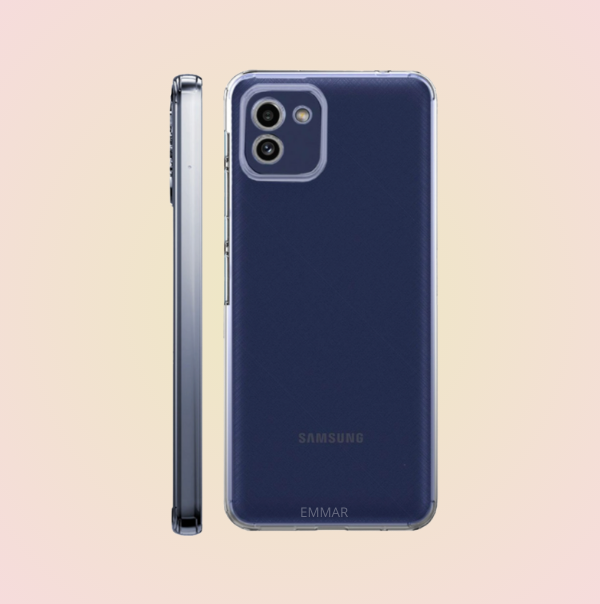 Funda Acrigel Transparente con Esquinas Reforzadas más Mica de Cristal Gratis para SAMSUNG