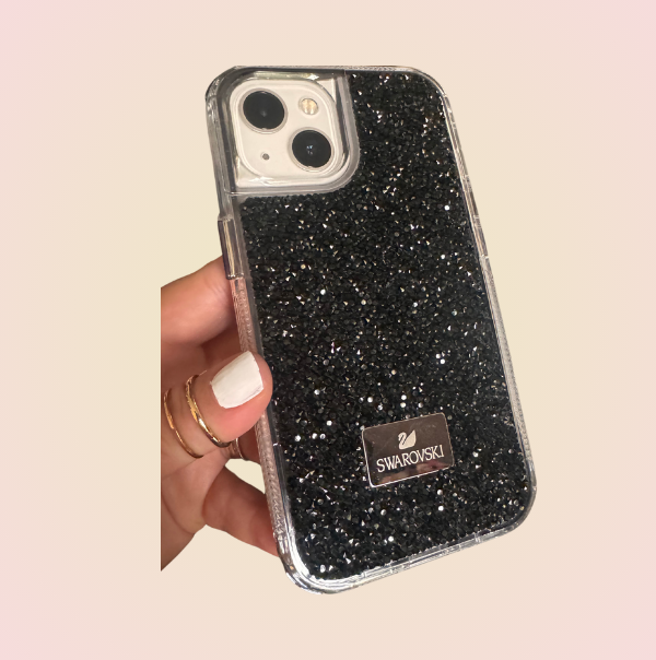 Case tipo SWAROVSKI piedras + Mica Gratis