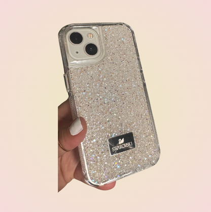 Case tipo SWAROVSKI piedras + Mica Gratis