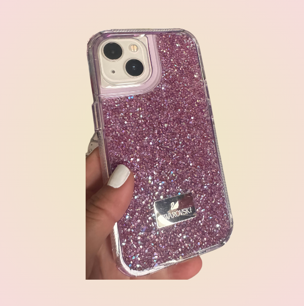 Case tipo SWAROVSKI piedras + Mica Gratis