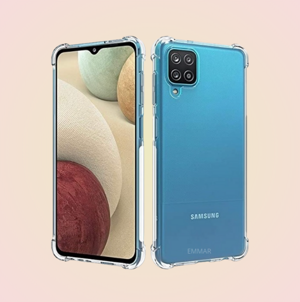 Funda Acrigel Transparente con Esquinas Reforzadas más Mica de Cristal Gratis para SAMSUNG