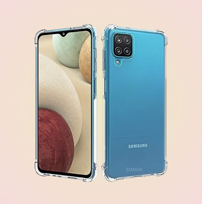 Funda Acrigel Transparente con Esquinas Reforzadas más Mica de Cristal Gratis para SAMSUNG