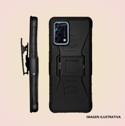 Funda Protector Robot Uso Rudo con Clip + Mica Gratis para XIAOMI