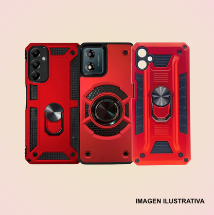 Funda Protector Uso Rudo Con Anillo + Mica GRATIS Para XIAOMI