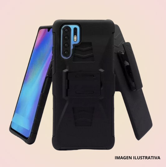 Funda Protector Robot Uso Rudo con Clip + Mica Gratis para HUAWEI